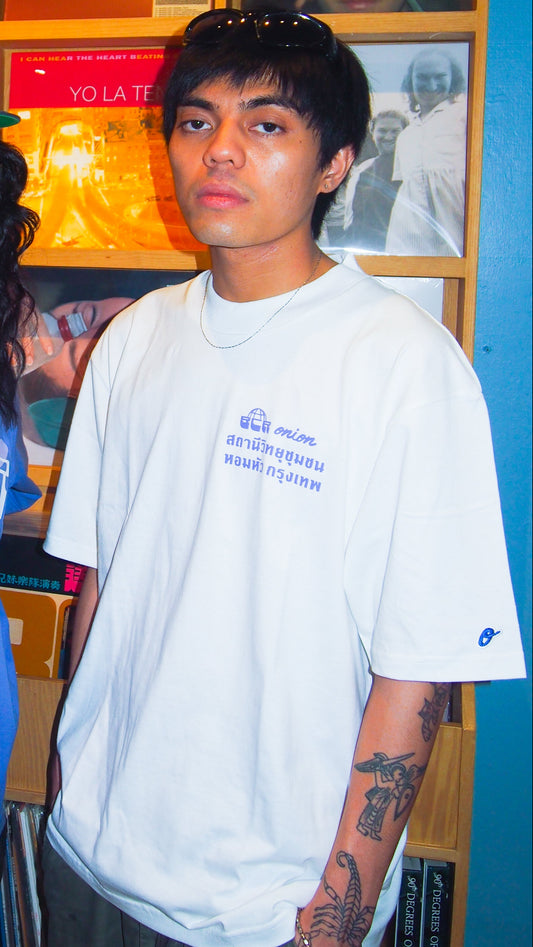 BCR X Onion White Graphic T Shirt